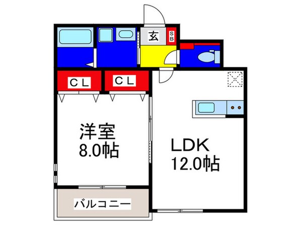 メゾン玉造の物件間取画像